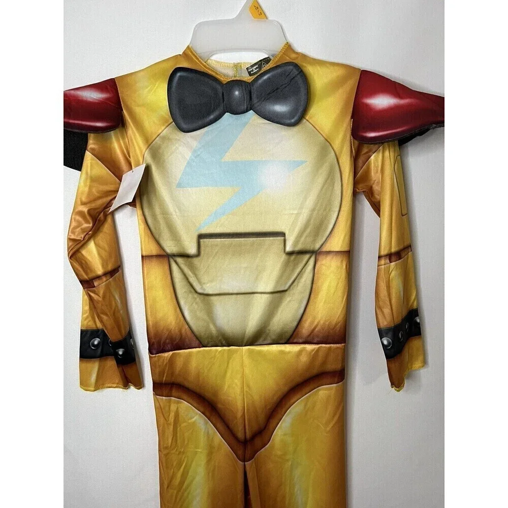Five Nights Freddys GlamRock Freddy Jumpsuit (No Mask) Boys Medium Costume - Picture 4 of 5
